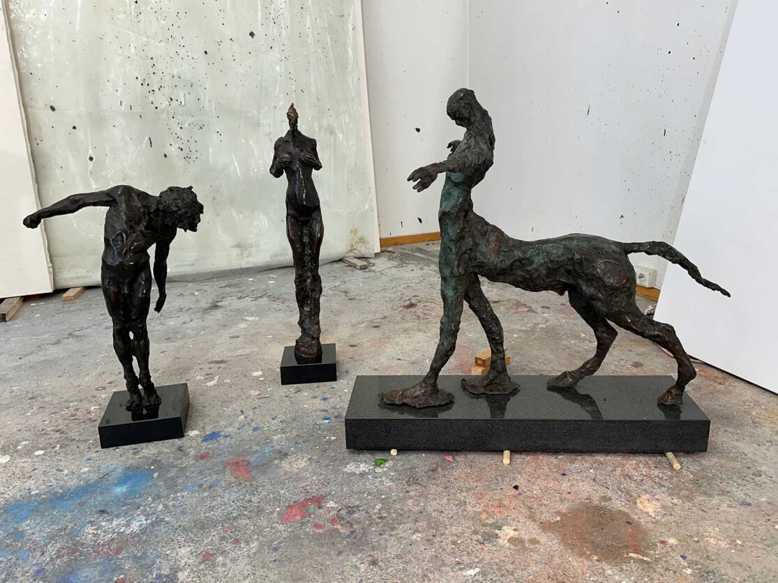 Sculpture studio view