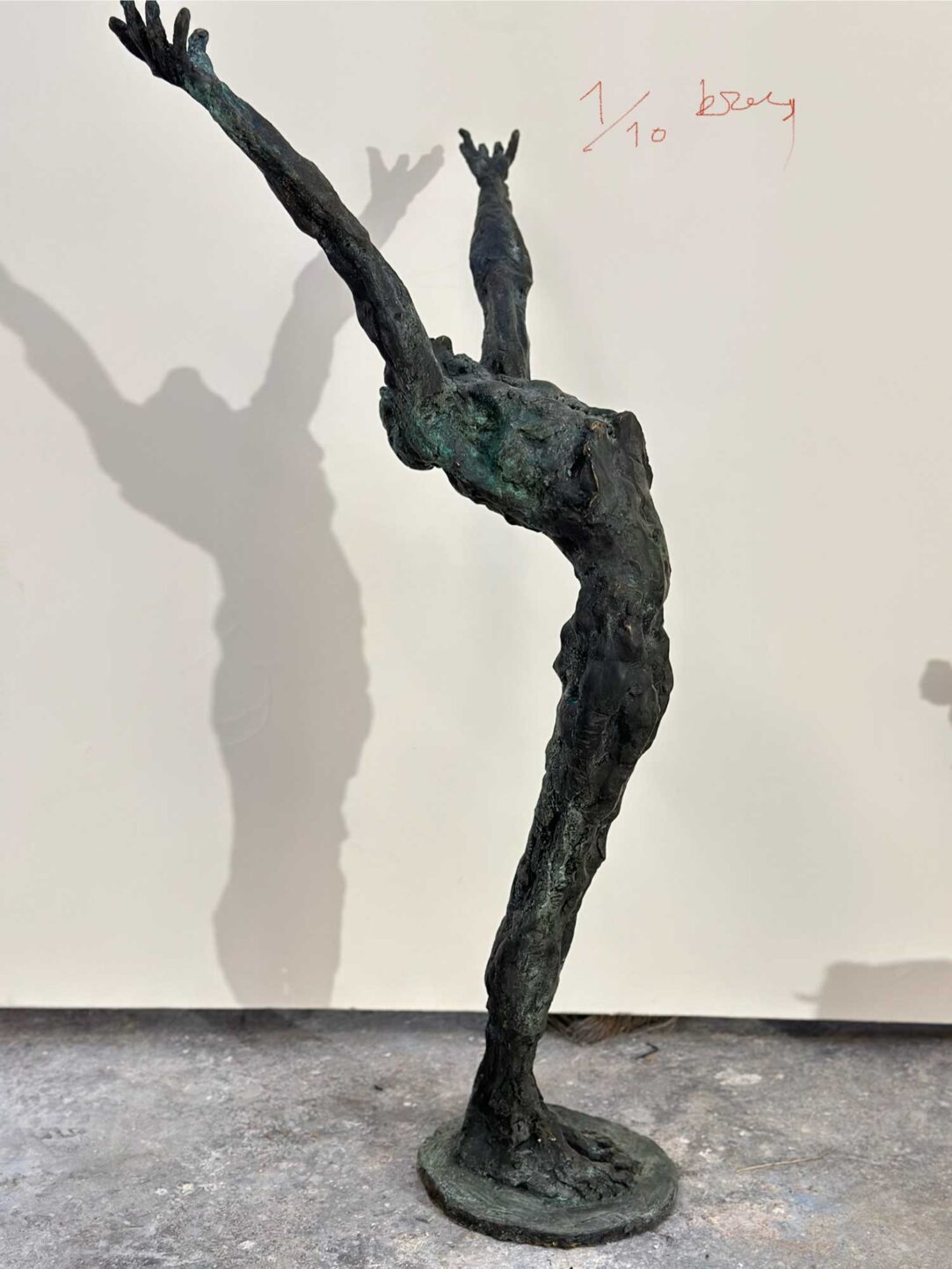 The Man Who Drinks Rain Large, Bronze